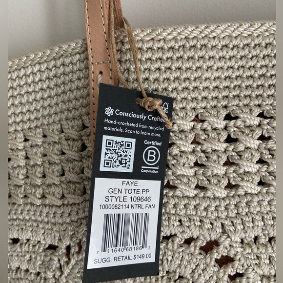 New - The Sak Faye large hand crochet tote - Picture 3 of 10